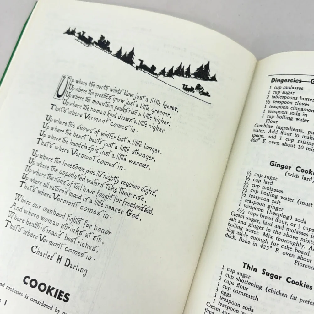 Vintage A Vermont Cook Book 1974 16th Ed Green Mountain Studios Softcover